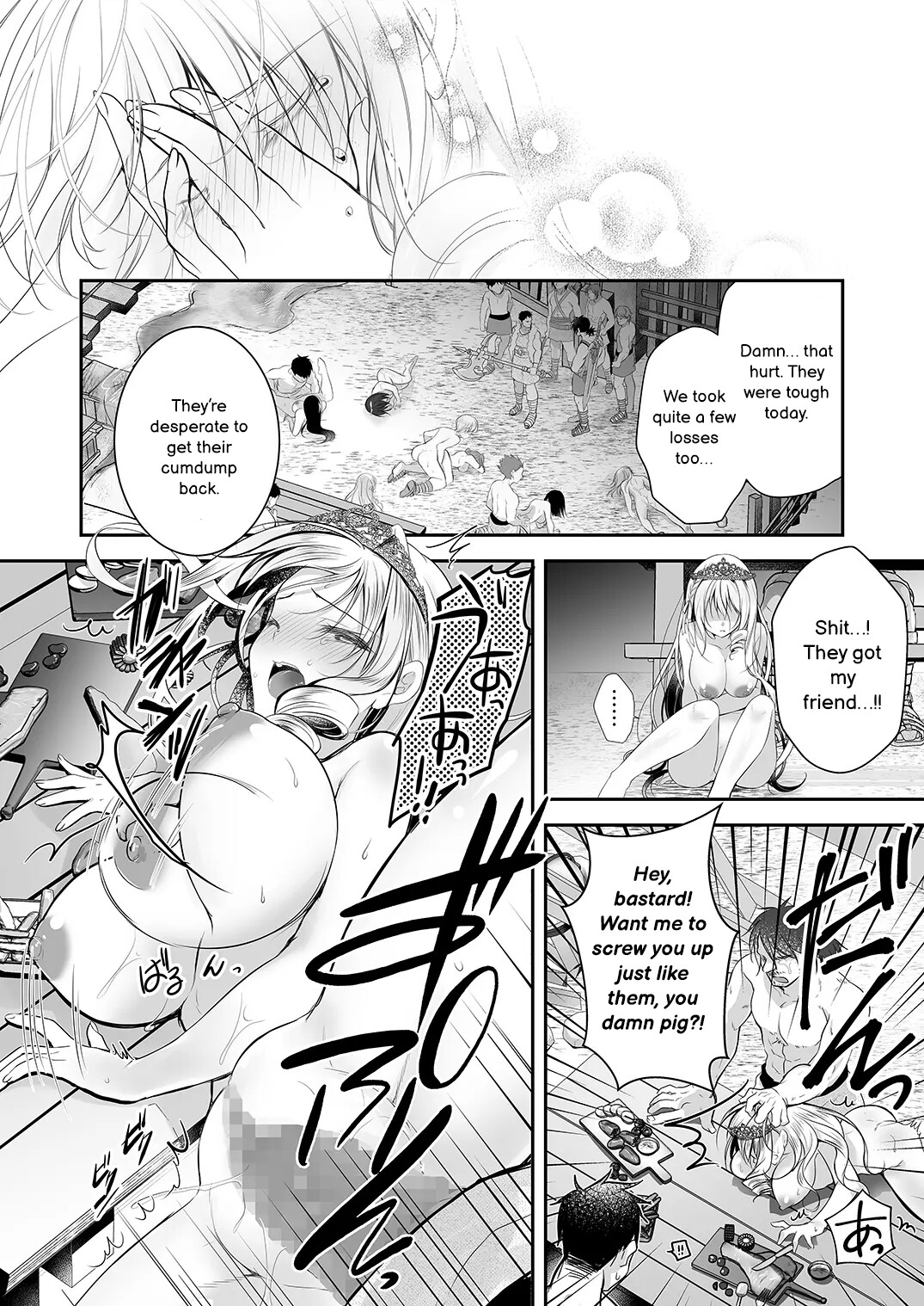 Hentai Manga Comic-Otherworld Gangrape 2 ~There is No Way A Dignified Princess Knight Succumbs to The Barbarian's Dick~-Read-23